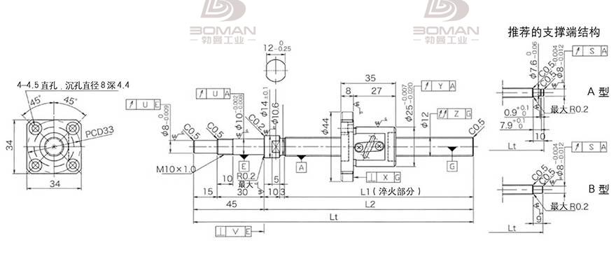 KURODA GP1202DS-AAPR-0300B-C3S 黑田丝杆3d软件