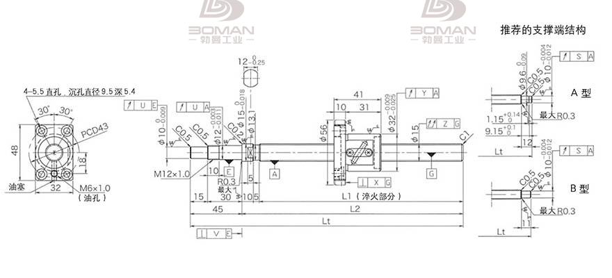 KURODA GP1504DS-BALR-0600B-C3S 黑田丝杆哪几个品牌机床用