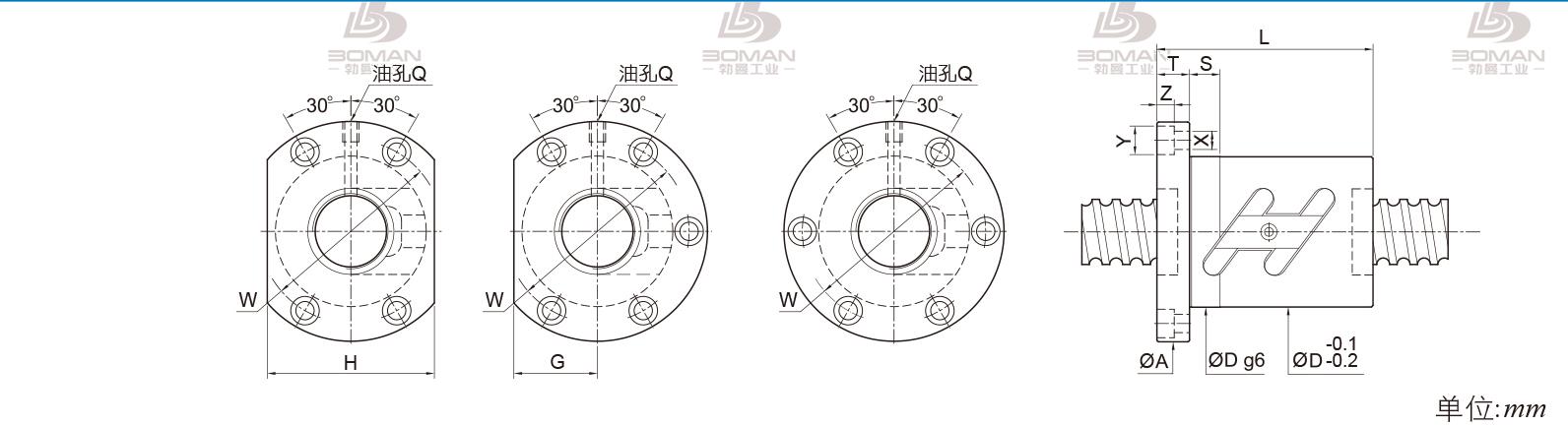 PMI FSWC4012-3.5 PMI丝杠检测示意图