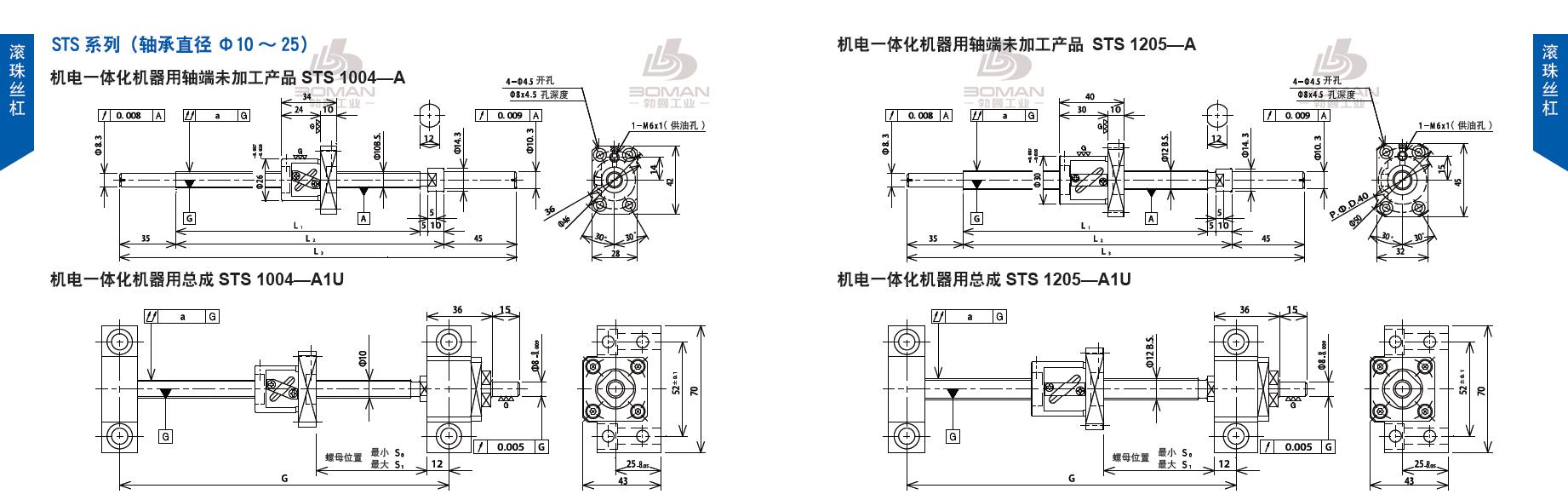 TSUBAKI STS1205-440C5-A1U tsubaki丝杆是哪里产的